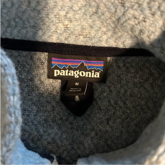 Patagonia Women’s Medium Blue Fleece Quarter Zip Sweater - Picture 3 of 6
